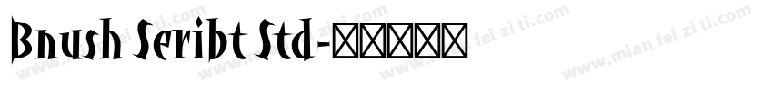Bnush Seribt Std字体转换